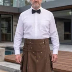 Men's Classic Brown Hybrid Kilt