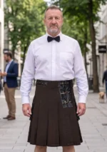 Men's Classic Dark Brown Utility Kilt
