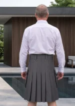 Men's Classic Grey Hiking Kilt Back