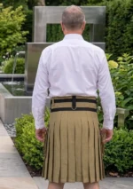 Men's Classic Khaki Hybrid Kilt Back