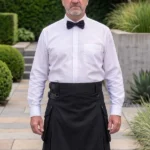 Men's Classic Modern Black Hybrid Kilt