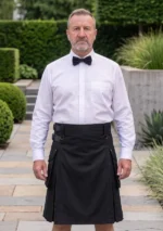 Men's Classic Modern Black Hybrid Kilt