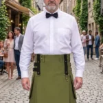 Men's Classic Olive Green Utility Kilt
