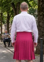 Men's Classic Pink Utility Kilt Back