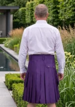 Men's Classic Purple Utility Kilt Back