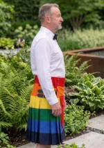 Men's Classic Rainbow Kilt Side
