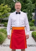 Men's Classic Red & Orange Utility Kilt
