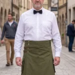 Men's Dark Olive Utility Kilt