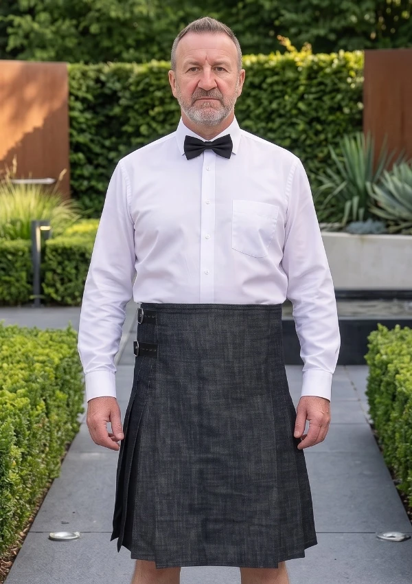 Men's Denim Sports Kilt