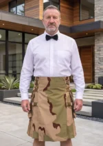 Men's Desert Camouflage Utility Kilt