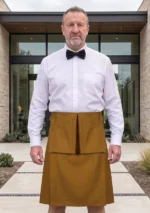 Men's Double Pocket Brown Utility Kilt