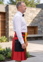 Men's German Flag Kilt Side