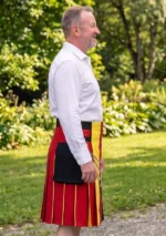 Men's German Flag Utility Kilt Side