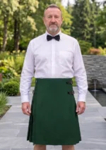 Men's Green Cotton Utility Kilt