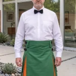 Men's Green & Orange Hybrid Kilt