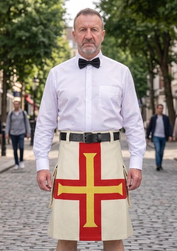 Men's Guernsey Flag Kilt