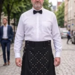 Men's Heavy Duty Black Utility Kilt