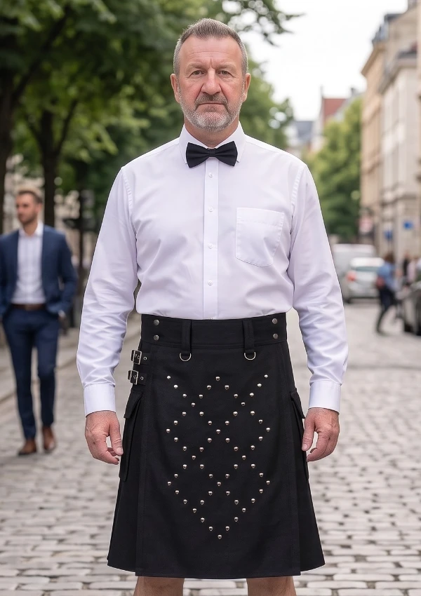 Men's Heavy Duty Black Utility Kilt Men's Heavy Duty Black Utility Kilt