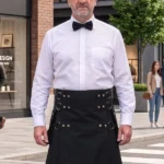 Men's Jet Black Gothic Kilt