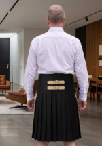 Men's Khaki & Black Hybrid Kilt Back