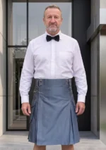 Men's Light Blue Cargo Utility Kilt