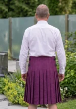 Men's Magenata Tweed Kilt Back