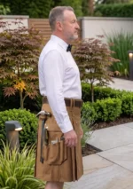 Men's Modern Multi Pockets Work Kilt Side