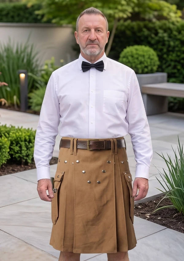 Men's Modern Multi Pockets Work Kilt
