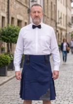 Men's Modern Navy Blue Utility Kilt