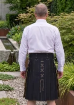Men's Olive Laces Hybrid Kilt Back