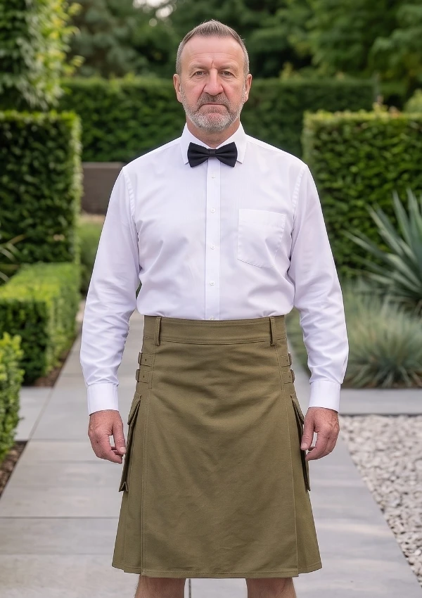 Men's Olive Utility Kilt Men's Olive Utility Kilt