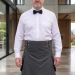 Men's Plain Grey Utility Kilt