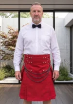 Men's Premium Red Utility Kilt