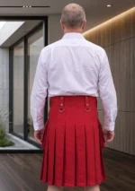Men's Premium Red Utility Kilt Back