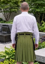 Men's Scottish Black Fashion Kilt Back
