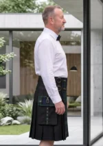 Men's Scottish Black Watch Hybrid Kilt Side