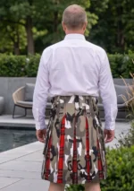 Men's Scottish Classic Tactical Kilt Back