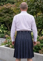 Men's Scottish Denim Work Kilt Back