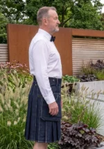 Men's Scottish Denim Work Kilt Side