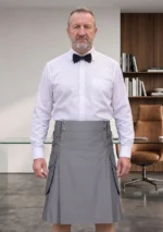 Men's Scottish Grey Cargo Utility Kilt