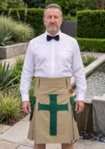 Men's Scottish Khaki Sword Utility Kilt