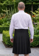 Men's Scottish Orange Firefighter Utility Kilt Back