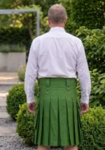 Men's Simple Green Utility Kilt Back