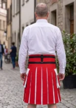 Men's Swiss Flag Utility Kilt Back