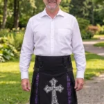 Men's Sword Black Hybrid Kilt