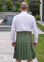 Men's Sword Olive Utility Kilt Back