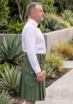 Men's Sword Olive Utility Kilt Side