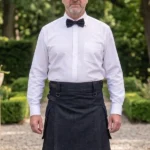 Men's Traditional Scottish Black Utility Kilt