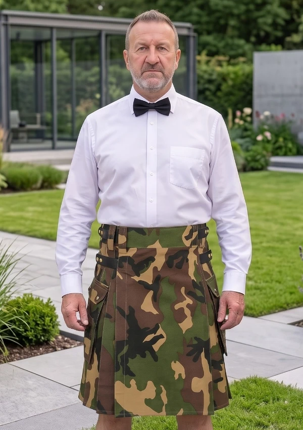 Men's Traditional Scottish Camouflage Utility Kilt