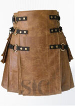 Diseño de falda escocesa de cuero de diseño moderno 13